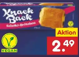 Netto Marken-Discount Knack & Back Schokobrötchen Vegan Angebot