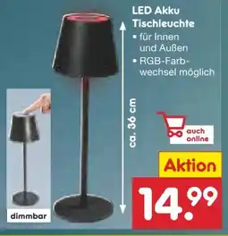Netto Marken-Discount Akku-LED-Tischleuchte Angebot