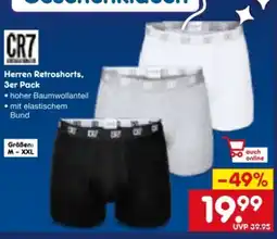 Netto Marken-Discount CR7 Herren-Retroshorts 3er Pack Angebot