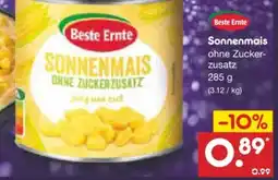 Netto Marken-Discount Beste Ernte Sonnenmais Angebot