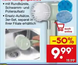 Netto Marken-Discount Clean Maxx Akku Reinigungsbürste Angebot
