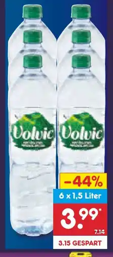 Netto Marken-Discount Volvic Naturelle Mineralwasser Angebot