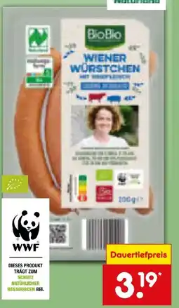 Netto Marken-Discount BioBio Bio-Wiener Würstchen Angebot