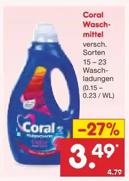 Netto Marken-Discount Coral Waschmittel Angebot