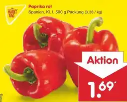 Netto Marken-Discount MarktTag Paprika rot Angebot