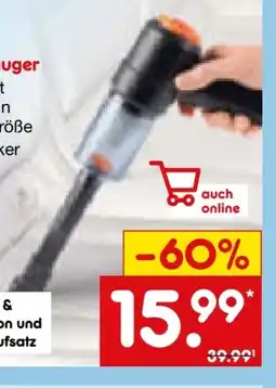 Netto Marken-Discount Clean Maxx Akku-Handstaubsauger Angebot