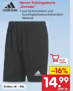 Netto Marken-Discount Adidas Herren Trainingsshorts Entrada Angebot