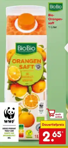 Netto Marken-Discount BioBio Bio-Orangensaft Angebot