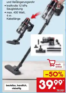 Netto Marken-Discount Clean Maxx Zyklon-Staubsauger Angebot