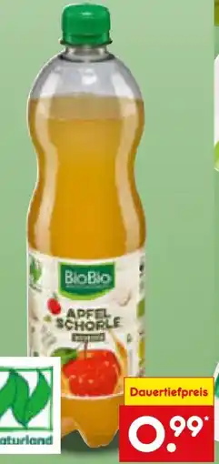 Netto Marken-Discount BioBio Bio-Apfelschorle Angebot