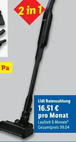 Lidl SilverCrest Akku-Staubsauger SHAZS 16 A1 Angebot