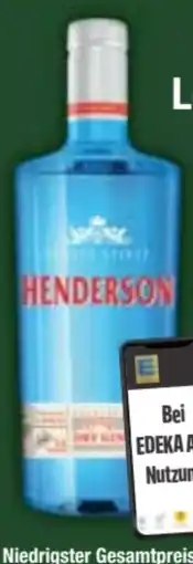 E-Center Henderson Original London Dry Gin Angebot