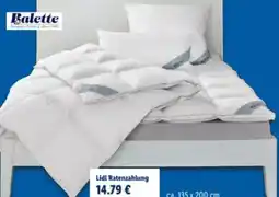 Lidl Balette Daunen-Kassettenbettdecke Premium Selection Angebot