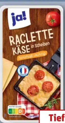 REWE Center ja! Raclette Käse Angebot