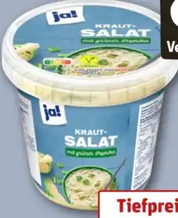 REWE Center ja! Krautsalat vegan Angebot