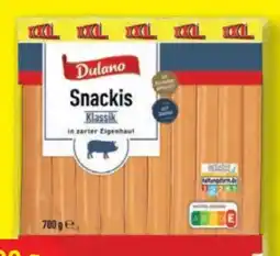 Lidl Dulano Snackis Würstchen XXL Angebot