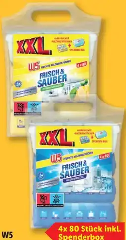 Lidl W5 Feuchte Allzwecktücher XXL Angebot