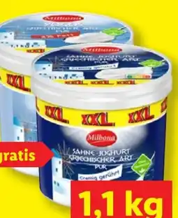Lidl Milbona Joghurt Griechischer Art Pur XXL Angebot