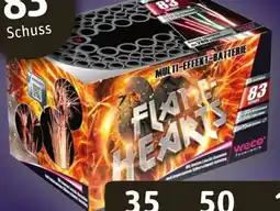 REWE Weco Feuerwerk Feuerwerks-Batterie Flamehearts Angebot