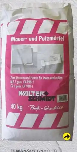 Globus Baumarkt Walter Schmidt Putz- und Mauermörtel Angebot