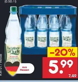 Netto Marken-Discount Bad Vilbeler UrQuelle Mineralwasser Angebot