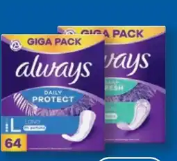 Lidl Always Slipeinlagen Angebot