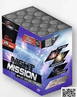 Scheck-in-Center Comet Feuerwerk Night Mission Batterie Angebot
