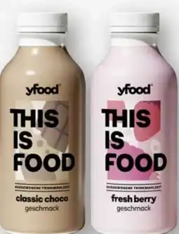 Scheck-in-Center YFood Trinkmahlzeit Angebot