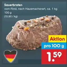 Netto Marken-Discount Sauerbraten vom Rind Angebot
