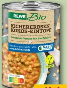 REWE Rewe Bio Kichererbsen Kokos-Eintopf vegan Angebot