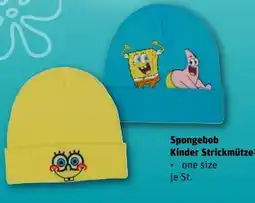 REWE Nickelodeon Spongebob Kinder Strickmütze Angebot