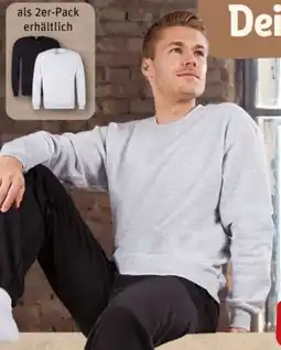 REWE Fruit of the Loom Herren Sweatshirt 2er-Pack Angebot