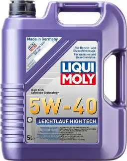 Globus Baumarkt Liqui Moly Motoröl Leichtlauf High Tech 5W40 Angebot