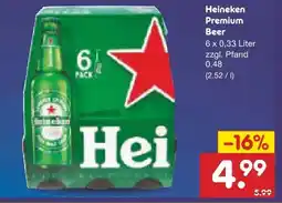 Netto Marken-Discount Heineken Premium Beer Angebot