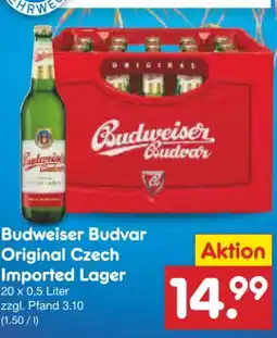 Netto Marken-Discount Budweiser Budvar (CZ) Original Czech Imported Lager Angebot