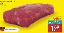 Netto Marken-Discount Falsches Filet vom Jungbullen Angebot