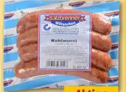 REWE Center Salzbrenner Kohlwurst Angebot