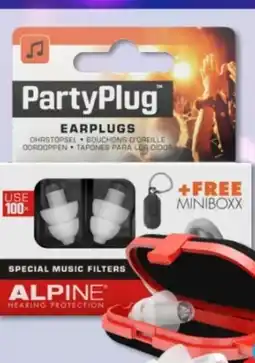 Budni Alpine Hearing Protection PartyPlug Ohrstöpsel Angebot