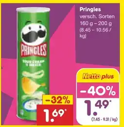 Netto Marken-Discount Pringles Sour Cream & Onion Chips Angebot
