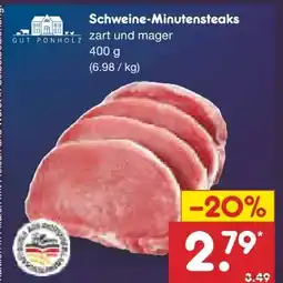 Netto Marken-Discount Gut Ponholz Schweine-Minutensteaks Angebot
