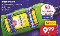 Netto Marken-Discount Jan Becher Becherovka Original Angebot