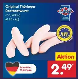 Netto Marken-Discount Wolf Original Thüringer Rostbratwürste Angebot