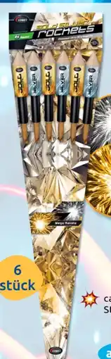 Budni Comet Feuerwerk Raketensortiment gold & silber Angebot