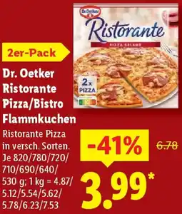 Lidl Dr. Oetker Ristorante Pizza/Bistro Flammkuchen Angebot
