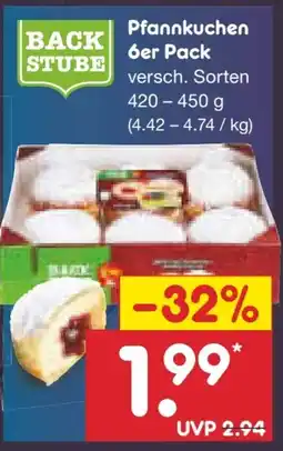 Netto Marken-Discount Netto Backstube Pfannkuchen Angebot