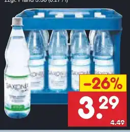 Netto Marken-Discount Saxonia Quelle Mineralwasser Angebot