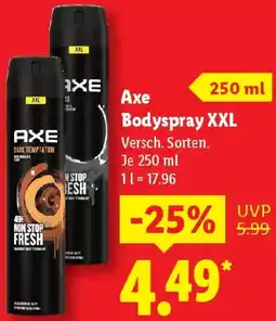 Lidl Axe Bodyspray XXL Angebot