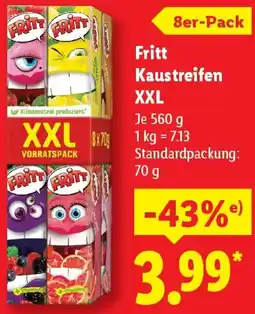 Lidl Fritt Kaustreifen XXL Angebot