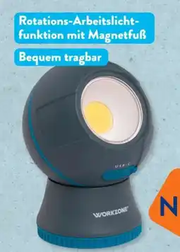 Aldi Süd Workzone Rotierende Arbeitsleuchte Angebot