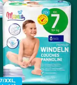Aldi Süd Mamia Babyartikel Premium-Windeln 7/XXL Angebot